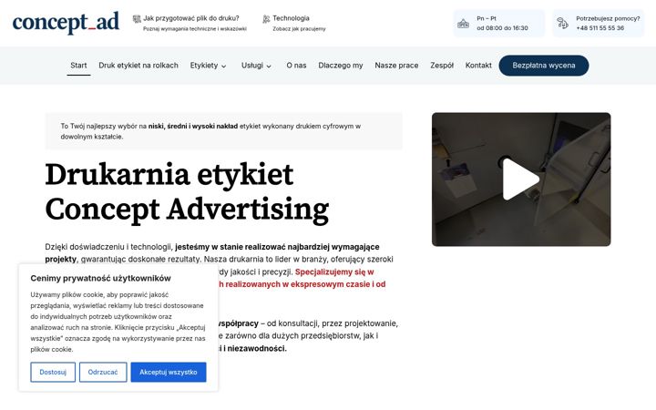 Snímek obrazovky conceptad.pl