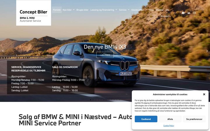 Screenshot of conceptbiler.dk