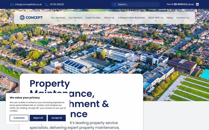 Screenshot of conceptbld.co.uk