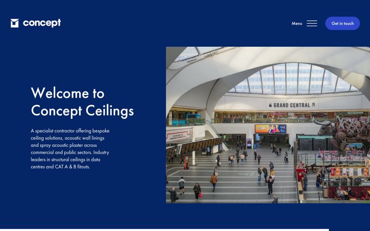 Ekrānuzņēmums no conceptceilings.co.uk