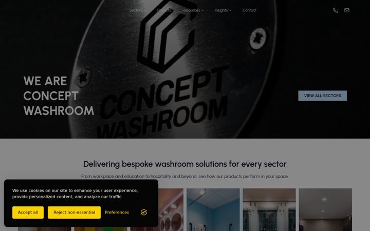 Screenshot of conceptcubiclesystems.co.uk