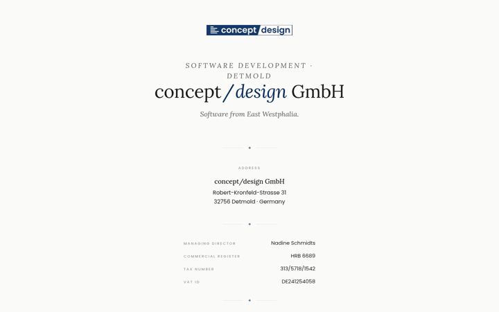 Screenshot of conceptdesign-gmbh.de