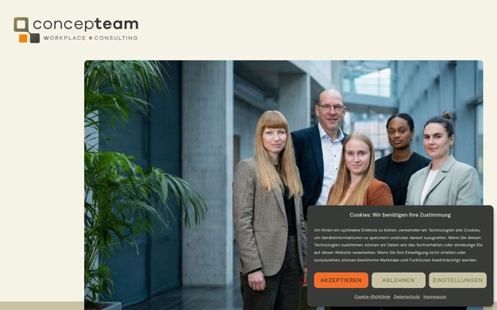 Screenshot of concepteam.de