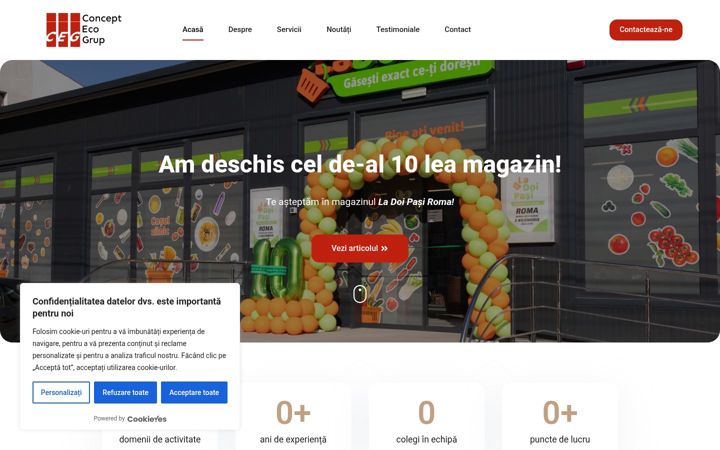 Screenshot of conceptecogrup.ro