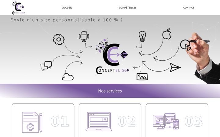 Екранна снимка на conceptelise.com