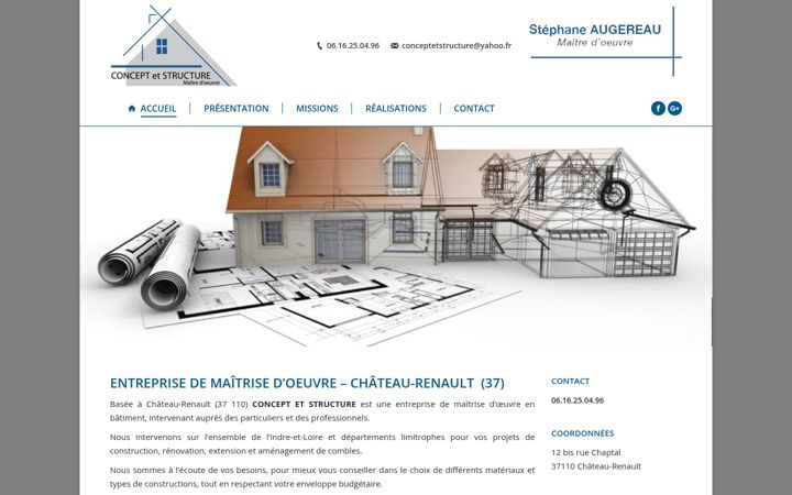 Screenshot of conceptetstructure.fr