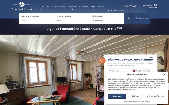 Screenshot of conceptimmo.ch