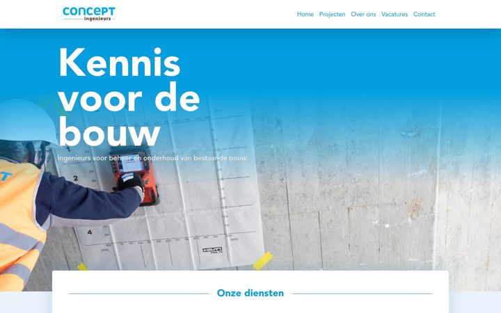 Screenshot of conceptingenieurs.nl