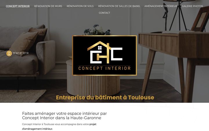 Snímek obrazovky conceptinterior.fr