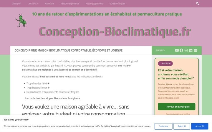 Snímek obrazovky conception-bioclimatique.fr