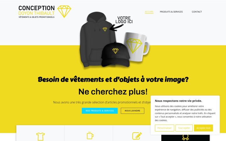 Screenshot of conceptiondoyonthibault.com