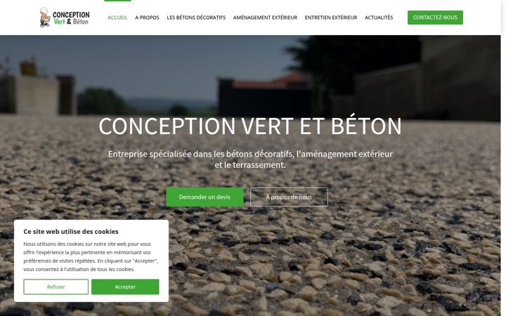 Screenshot of conceptionvertetbeton.fr