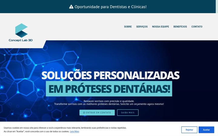 Screenshot of conceptlab3d.com.br