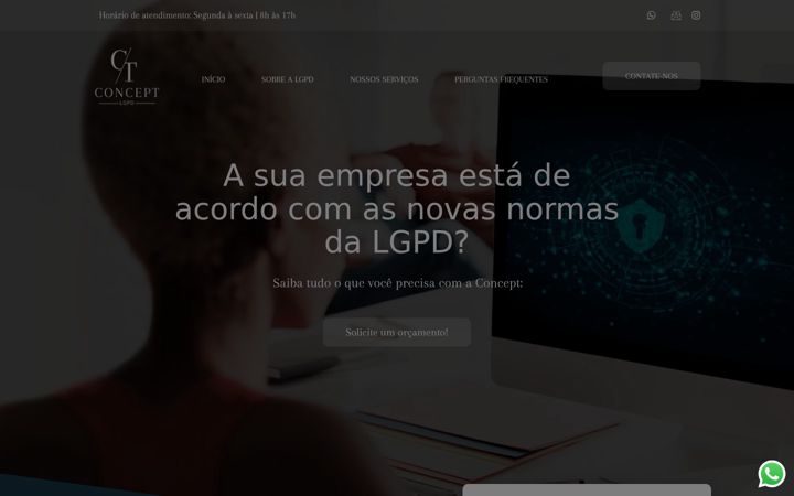 Screenshot of conceptlgpd.com.br