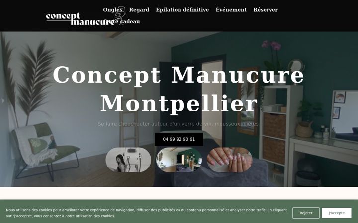 Screenshot of conceptmanucure.fr