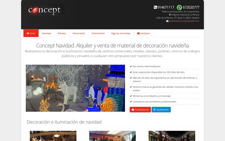 Screenshot of conceptnavidad.com