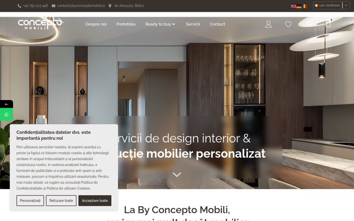Screenshot of conceptomobili.ro