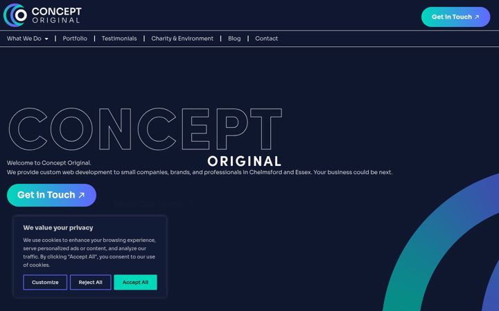 Ekrānuzņēmums no conceptoriginal.co.uk