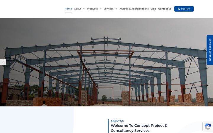 Skjámynd af conceptproject.co.in