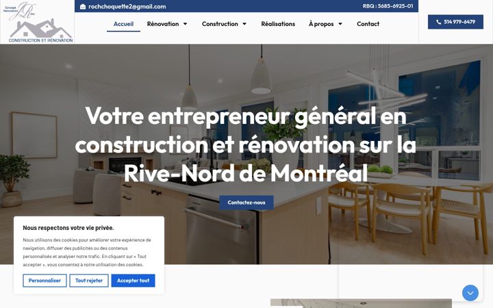 Skärmbild av conceptrenovationjr.ca