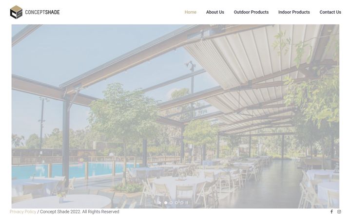 Snimka zaslona za conceptshade.com.au