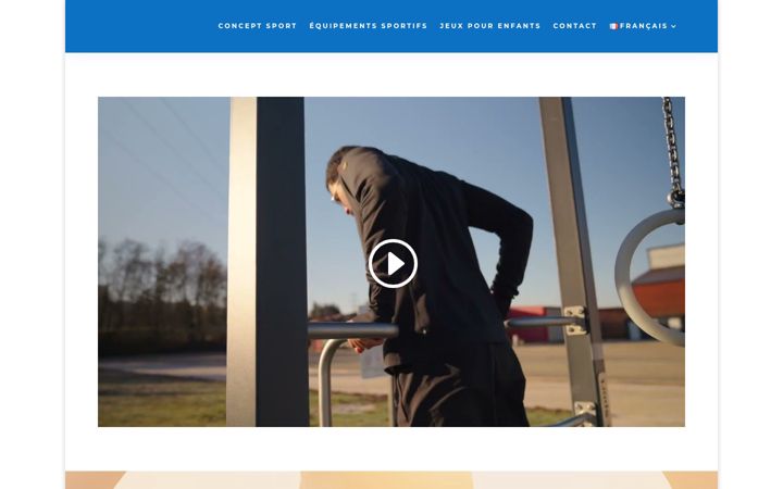Snímek obrazovky conceptsport.fr