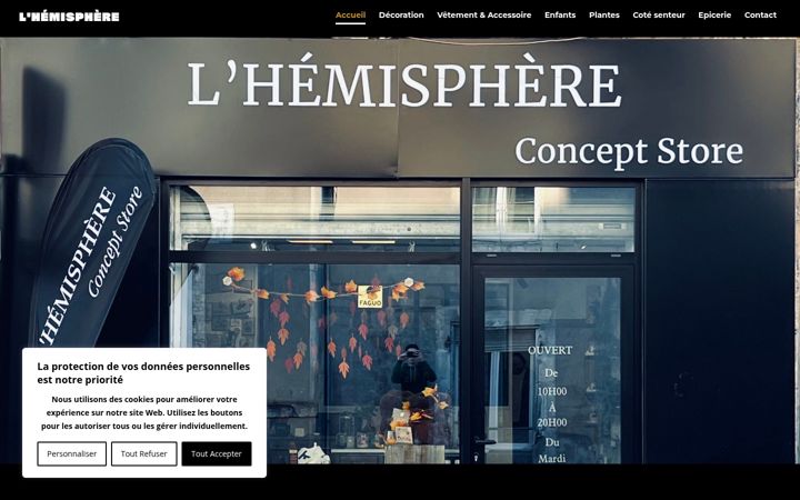 Screenshot of conceptstore-lhemisphere.fr