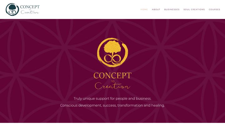 Screenshot of concepttocreation.co.uk