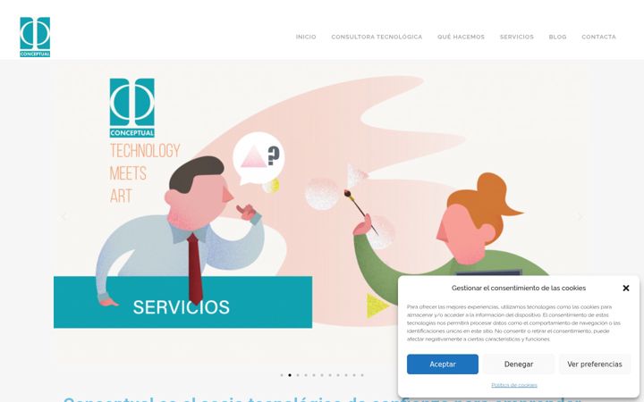 Screenshot of conceptual-consultores.com