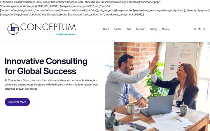 Screenshot of conceptumgroup.me