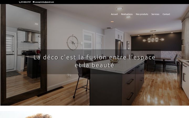 Screenshot of conceptvicky.ca