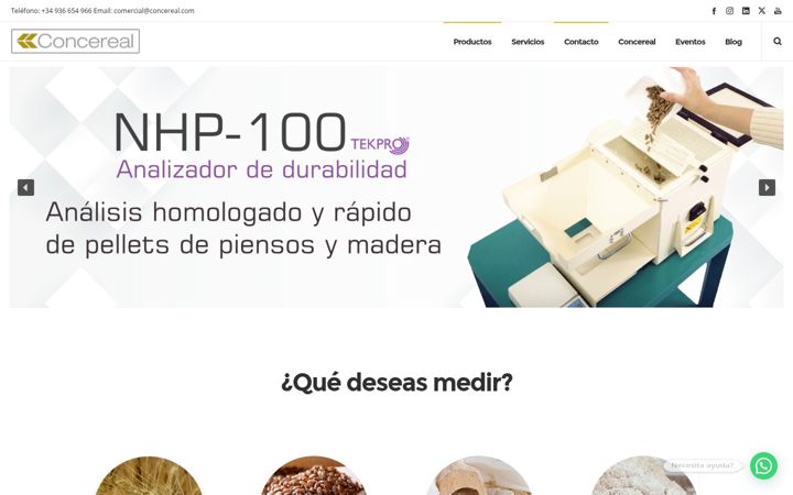 Screenshot of concereal.net