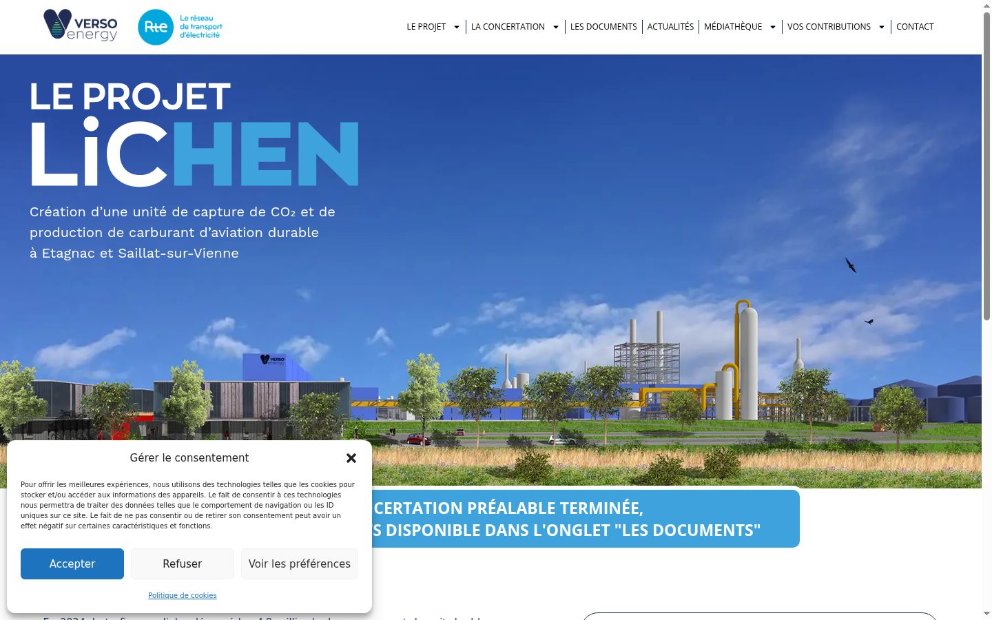 Screenshot tal-banner tal-kunsens muri qabel kwalunkwe interazzjoni
