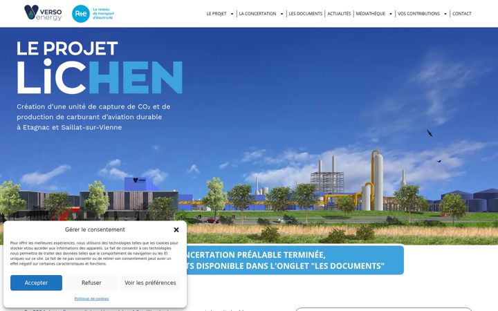 Screenshot of concertation-lichen.eu