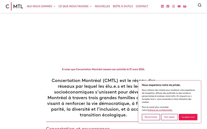Screenshot of concertationmtl.ca