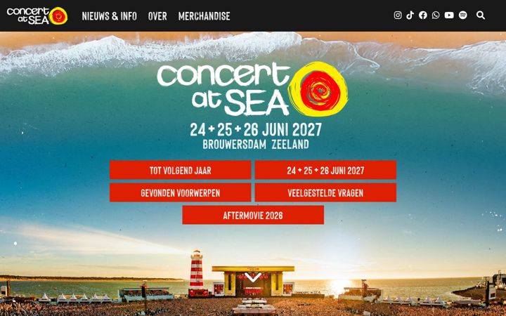 Screenshot of concertatsea.nl