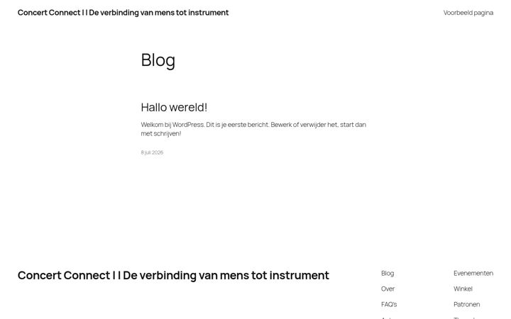 Screenshot of concertconnect.nl