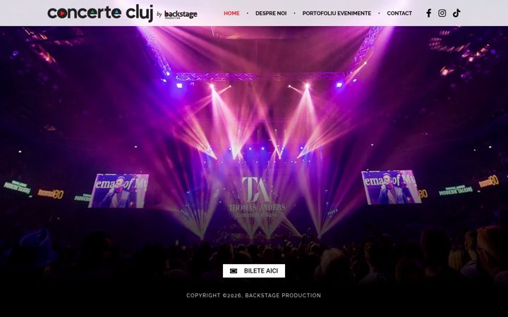 Screenshot of concertecluj.ro