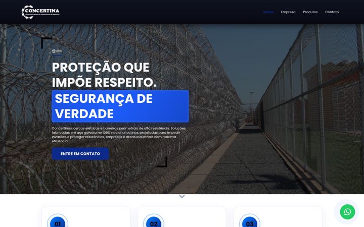 Screenshot of concertina.com.br