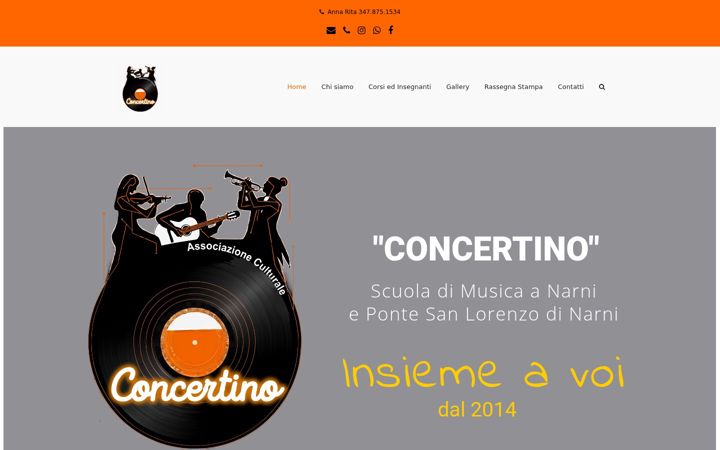 Screenshot von concertinonarni.it