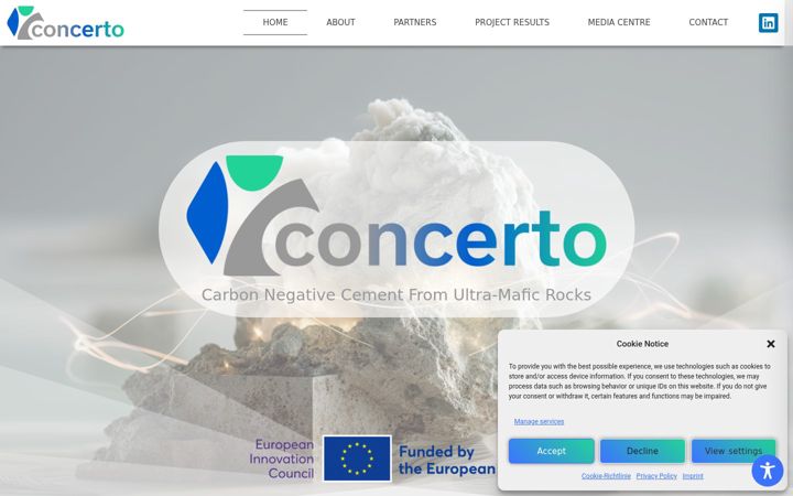 Screenshot of concerto-bibm.eu