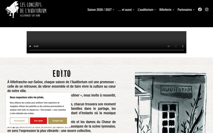 Screenshot of concertsauditorium.fr