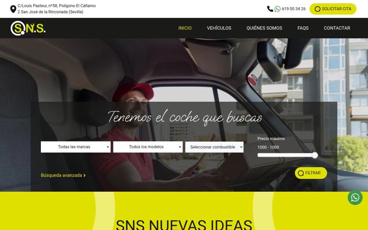 Screenshot of concesionariosns.com