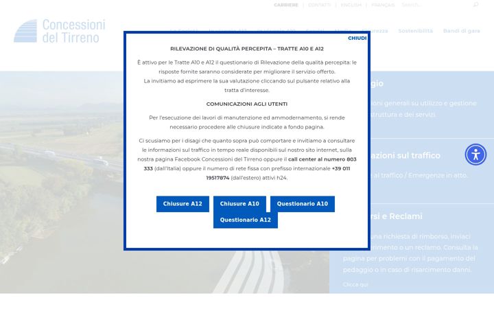 Screenshot of concessionideltirreno.it