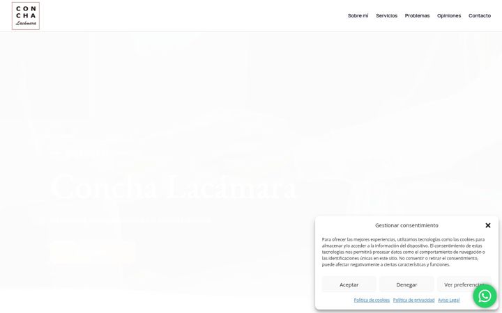 Screenshot of conchalacamarapsicologia.es