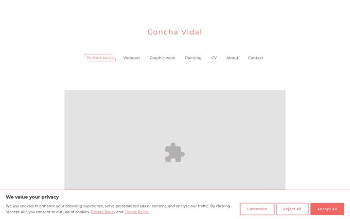 Screenshot of conchavidal.net
