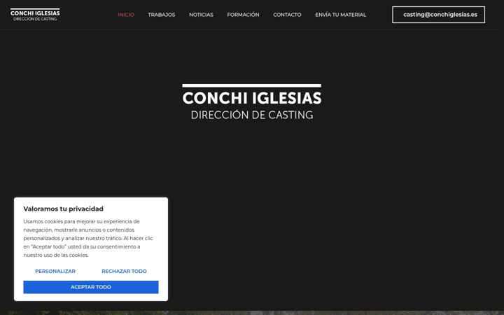 Snímek obrazovky conchiglesias.es
