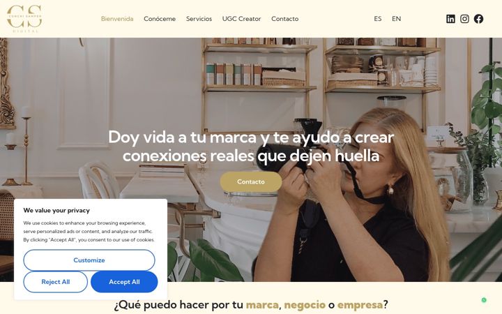 Screenshot of conchisamper.es