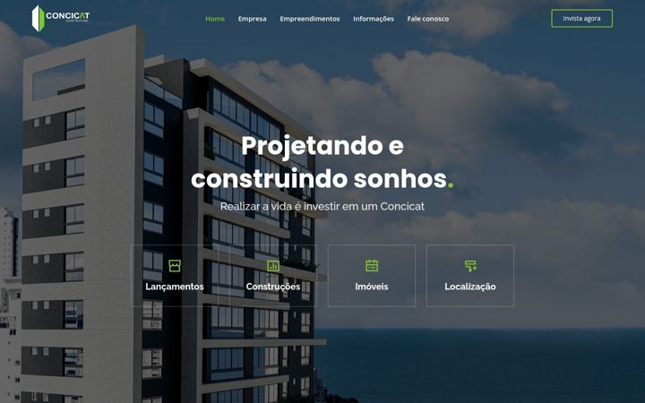 Screenshot of concicat.com.br
