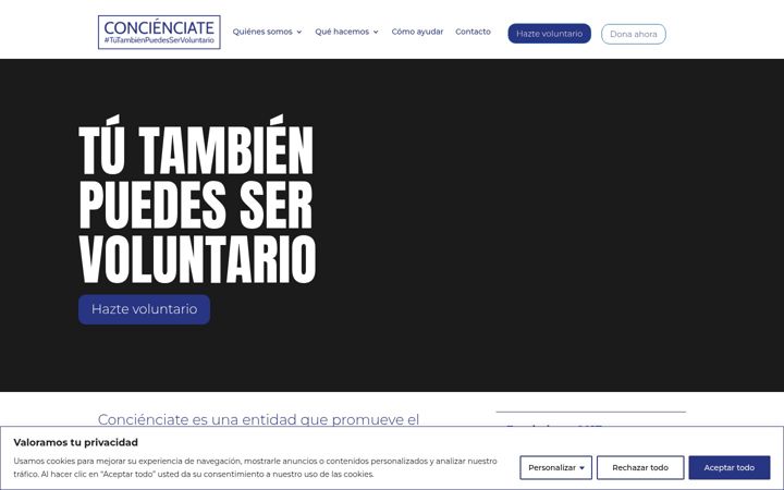 Screenshot of concienciate.es